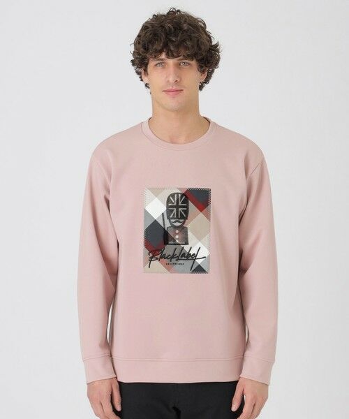 BLUE LABEL / BLACK LABEL CRESTBRIDGE / ブルーレーベル / ブラックレーベル・クレストブリッジ  カットソー | ガーズマングラフィックスウェットシャツ（ピンク3）