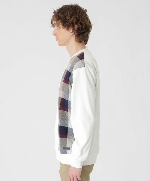 BLUE LABEL / BLACK LABEL CRESTBRIDGE / ブルーレーベル / ブラックレーベル・クレストブリッジ  カットソー | チェックニットドッキングスウェットシャツ | 詳細2