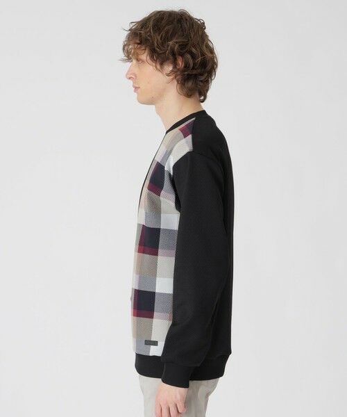 BLUE LABEL / BLACK LABEL CRESTBRIDGE / ブルーレーベル / ブラックレーベル・クレストブリッジ  カットソー | チェックニットドッキングスウェットシャツ | 詳細7