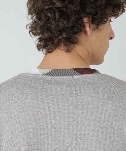 BLUE LABEL / BLACK LABEL CRESTBRIDGE / ブルーレーベル / ブラックレーベル・クレストブリッジ  カットソー | パーシャルチェックニットソー | 詳細10