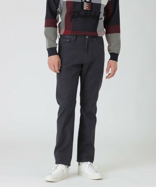 BLUE LABEL / BLACK LABEL CRESTBRIDGE / ブルーレーベル / ブラックレーベル・クレストブリッジ  その他パンツ | ダブルフェイスクレストブリッジチェックデニム（グレー5）