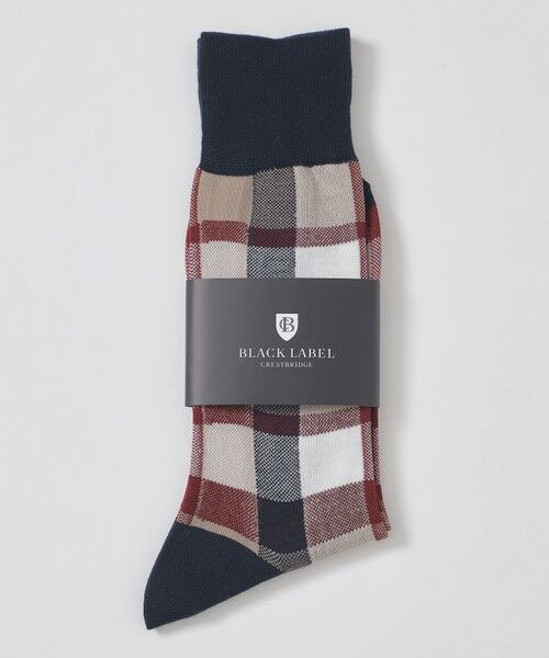 BLUE LABEL / BLACK LABEL CRESTBRIDGE / ブルーレーベル / ブラックレーベル・クレストブリッジ  その他小物 | クレストブリッジチェックソックス（ベージュ3）