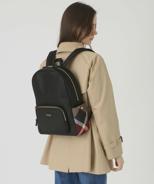 BLUE LABEL / BLACK LABEL CRESTBRIDGE / ブルーレーベル / ブラックレーベル・クレストブリッジ  ショルダーバッグ | パーシャルクレストブリッジチェックナイロンバックパック | 詳細1