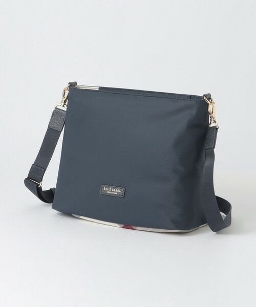 BLUE LABEL / BLACK LABEL CRESTBRIDGE / ブルーレーベル / ブラックレーベル・クレストブリッジ  ショルダーバッグ | パーシャルクレストブリッジチェックナイロンワンショルダー（ネイビー3）