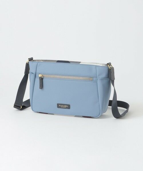 BLUE LABEL / BLACK LABEL CRESTBRIDGE / ブルーレーベル / ブラックレーベル・クレストブリッジ  ショルダーバッグ | パーシャルクレストブリッジチェックナイロンミニショルダー（ブルー2）