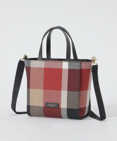 BLUE LABEL / BLACK LABEL CRESTBRIDGE / ブルーレーベル / ブラックレーベル・クレストブリッジ  ショルダーバッグ | クレストブリッジチェックキャンバススクエアミニトート