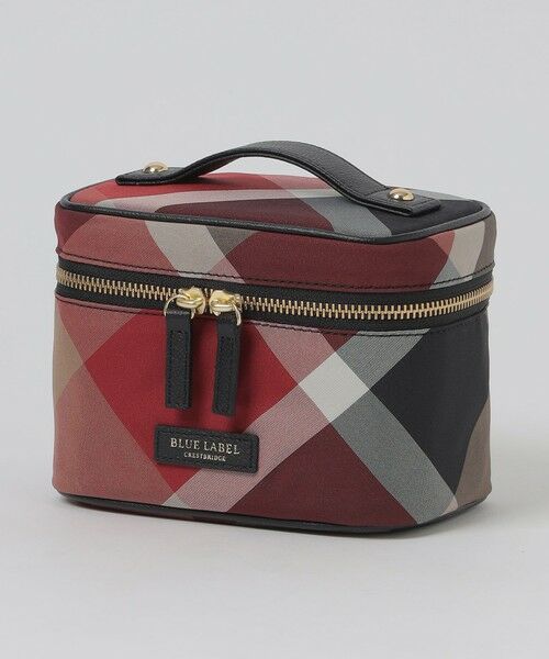 BLUE LABEL / BLACK LABEL CRESTBRIDGE / ブルーレーベル / ブラックレーベル・クレストブリッジ  財布・コインケース・マネークリップ | クレストブリッジチェックバニティポーチ（レッド1）