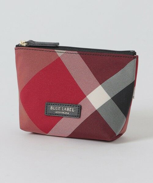 BLUE LABEL / BLACK LABEL CRESTBRIDGE / ブルーレーベル / ブラックレーベル・クレストブリッジ  財布・コインケース・マネークリップ | クレストブリッジチェックティッシュポーチ（レッド1）