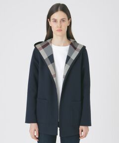 BLUE LABEL / BLACK LABEL CRESTBRIDGE / ブルーレーベル / ブラックレーベル・クレストブリッジ  その他アウター | クレストブリッジチェックリバーシブルダンボールミディ丈コーディガン