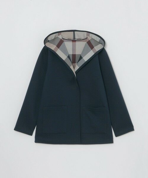 BLUE LABEL / BLACK LABEL CRESTBRIDGE / ブルーレーベル / ブラックレーベル・クレストブリッジ  その他アウター | クレストブリッジチェックリバーシブルダンボールミディ丈コーディガン | 詳細16