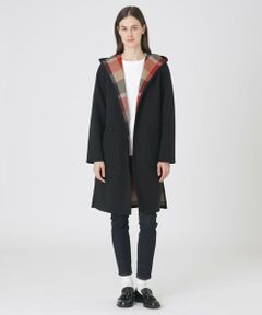 クレストブリッジチェックリバーシブルダンボールコーディガン