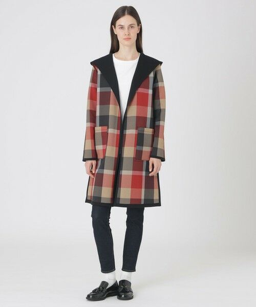 BLUE LABEL / BLACK LABEL CRESTBRIDGE / ブルーレーベル / ブラックレーベル・クレストブリッジ  その他アウター | クレストブリッジチェックリバーシブルダンボールコーディガン | 詳細5