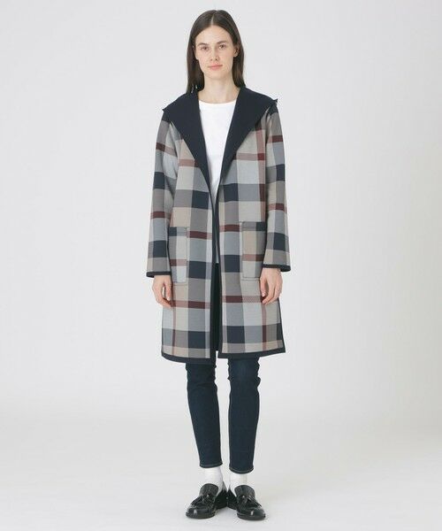 BLUE LABEL / BLACK LABEL CRESTBRIDGE / ブルーレーベル / ブラックレーベル・クレストブリッジ  その他アウター | クレストブリッジチェックリバーシブルダンボールコーディガン | 詳細12