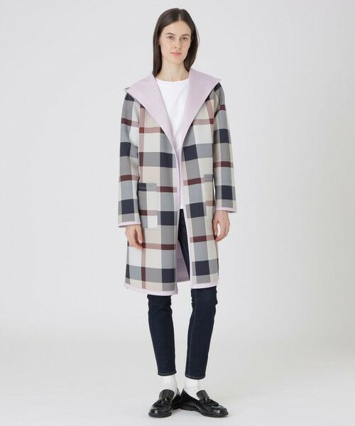 BLUE LABEL / BLACK LABEL CRESTBRIDGE / ブルーレーベル / ブラックレーベル・クレストブリッジ  その他アウター | クレストブリッジチェックリバーシブルダンボールコーディガン | 詳細19