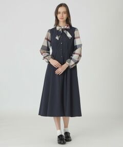 BLUE LABEL / BLACK LABEL CRESTBRIDGE / ブルーレーベル / ブラックレーベル・クレストブリッジ  ドレス | チェックスリーブドレス
