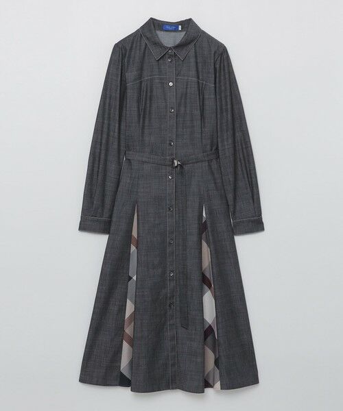BLUE LABEL / BLACK LABEL CRESTBRIDGE / ブルーレーベル / ブラックレーベル・クレストブリッジ ドレス | ライトスラブシャンブレーシャツドレス | 詳細7