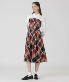 BLUE LABEL / BLACK LABEL CRESTBRIDGE / ブルーレーベル / ブラックレーベル・クレストブリッジ  ドレス | クレストブリッジチェックライトクロッシングツイルシャツドレス