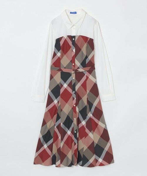 BLUE LABEL / BLACK LABEL CRESTBRIDGE / ブルーレーベル / ブラックレーベル・クレストブリッジ  ドレス | クレストブリッジチェックライトクロッシングツイルシャツドレス | 詳細7