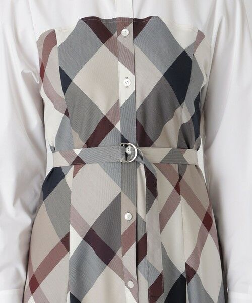 BLUE LABEL / BLACK LABEL CRESTBRIDGE / ブルーレーベル / ブラックレーベル・クレストブリッジ  ドレス | クレストブリッジチェックライトクロッシングツイルシャツドレス | 詳細11