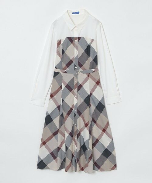 BLUE LABEL / BLACK LABEL CRESTBRIDGE / ブルーレーベル / ブラックレーベル・クレストブリッジ  ドレス | クレストブリッジチェックライトクロッシングツイルシャツドレス | 詳細14