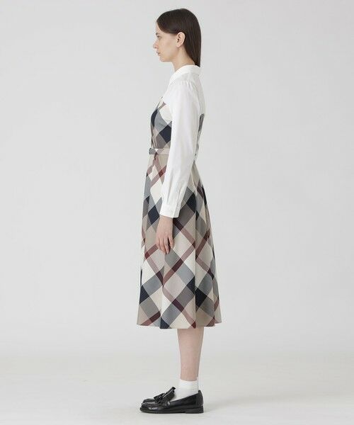 BLUE LABEL / BLACK LABEL CRESTBRIDGE / ブルーレーベル / ブラックレーベル・クレストブリッジ  ドレス | クレストブリッジチェックライトクロッシングツイルシャツドレス | 詳細9