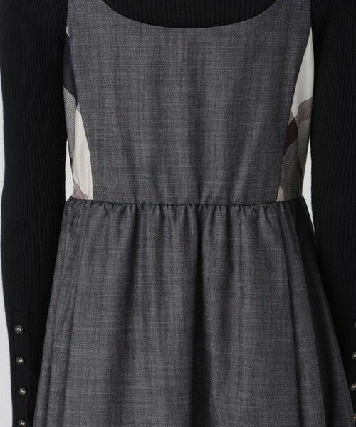 BLUE LABEL / BLACK LABEL CRESTBRIDGE / ブルーレーベル / ブラックレーベル・クレストブリッジ ドレス | ライトスラブシャンブレーキャミソールドレス | 詳細4