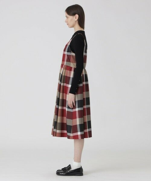 BLUE LABEL / BLACK LABEL CRESTBRIDGE / ブルーレーベル / ブラックレーベル・クレストブリッジ  ドレス | クレストブリッジチェックライトクロッシングツイルキャミソールドレス | 詳細1
