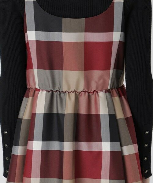 BLUE LABEL / BLACK LABEL CRESTBRIDGE / ブルーレーベル / ブラックレーベル・クレストブリッジ  ドレス | クレストブリッジチェックライトクロッシングツイルキャミソールドレス | 詳細3