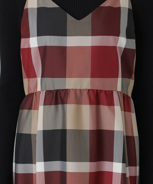 BLUE LABEL / BLACK LABEL CRESTBRIDGE / ブルーレーベル / ブラックレーベル・クレストブリッジ  ドレス | クレストブリッジチェックライトクロッシングツイルキャミソールドレス | 詳細4