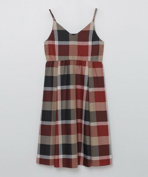 BLUE LABEL / BLACK LABEL CRESTBRIDGE / ブルーレーベル / ブラックレーベル・クレストブリッジ  ドレス | クレストブリッジチェックライトクロッシングツイルキャミソールドレス | 詳細5