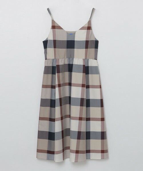 BLUE LABEL / BLACK LABEL CRESTBRIDGE / ブルーレーベル / ブラックレーベル・クレストブリッジ  ドレス | クレストブリッジチェックライトクロッシングツイルキャミソールドレス | 詳細10