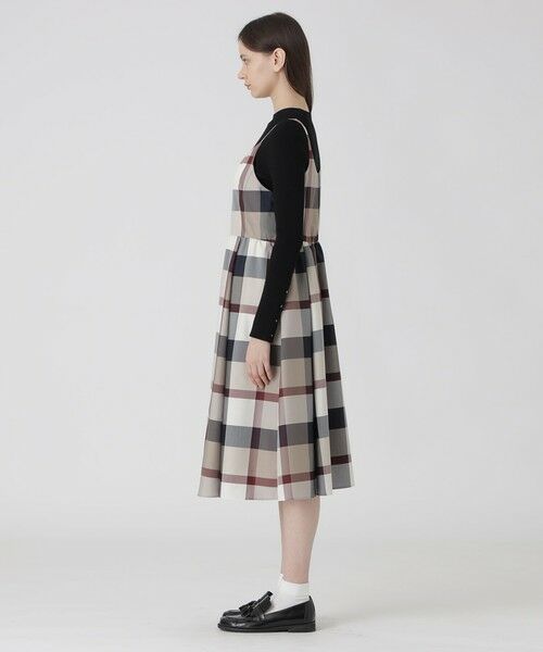 BLUE LABEL / BLACK LABEL CRESTBRIDGE / ブルーレーベル / ブラックレーベル・クレストブリッジ  ドレス | クレストブリッジチェックライトクロッシングツイルキャミソールドレス | 詳細6