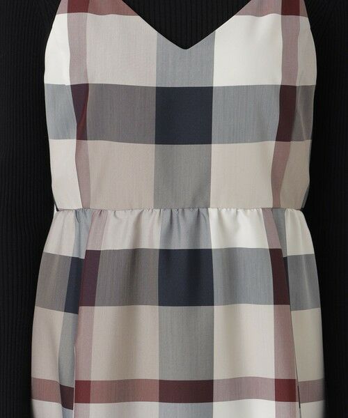 BLUE LABEL / BLACK LABEL CRESTBRIDGE / ブルーレーベル / ブラックレーベル・クレストブリッジ  ドレス | クレストブリッジチェックライトクロッシングツイルキャミソールドレス | 詳細9