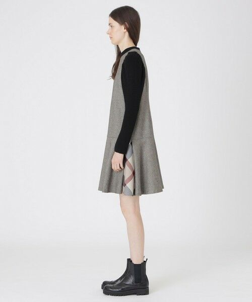 BLUE LABEL / BLACK LABEL CRESTBRIDGE / ブルーレーベル / ブラックレーベル・クレストブリッジ  ドレス | ツイードドッキングドレス | 詳細1
