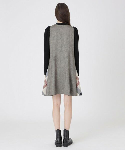 BLUE LABEL / BLACK LABEL CRESTBRIDGE / ブルーレーベル / ブラックレーベル・クレストブリッジ  ドレス | ツイードドッキングドレス | 詳細2