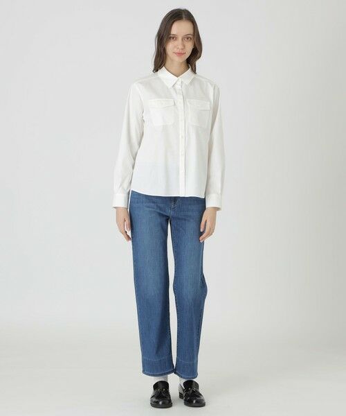 BLUE LABEL / BLACK LABEL CRESTBRIDGE / ブルーレーベル / ブラックレーベル・クレストブリッジ  シャツ・ブラウス | ライトスラブシャンブレーシャツブラウス | 詳細1