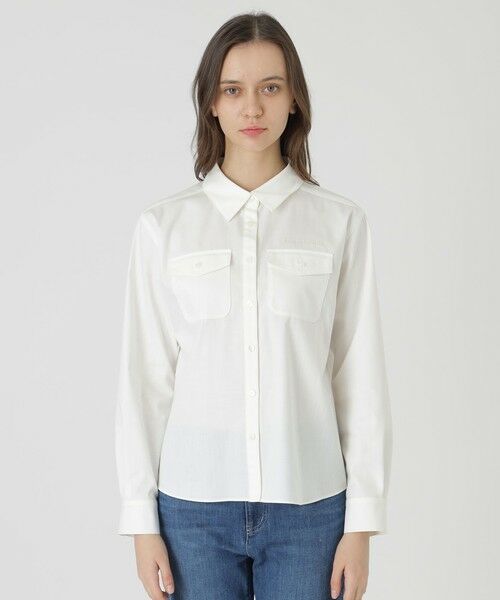 BLUE LABEL / BLACK LABEL CRESTBRIDGE / ブルーレーベル / ブラックレーベル・クレストブリッジ  シャツ・ブラウス | ライトスラブシャンブレーシャツブラウス | 詳細2