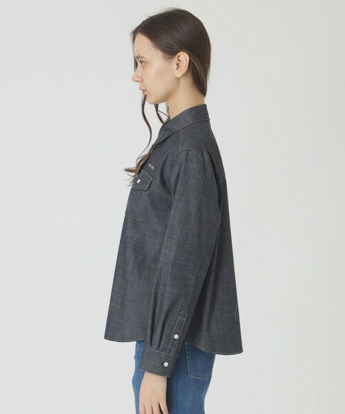 BLUE LABEL / BLACK LABEL CRESTBRIDGE / ブルーレーベル / ブラックレーベル・クレストブリッジ  シャツ・ブラウス | ライトスラブシャンブレーシャツブラウス | 詳細10