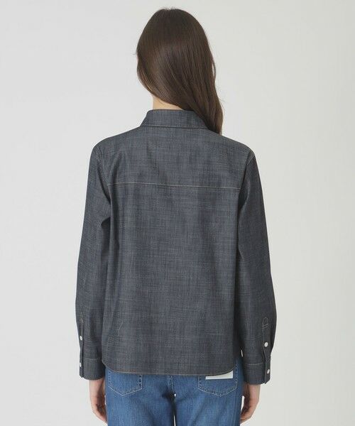 BLUE LABEL / BLACK LABEL CRESTBRIDGE / ブルーレーベル / ブラックレーベル・クレストブリッジ  シャツ・ブラウス | ライトスラブシャンブレーシャツブラウス | 詳細11