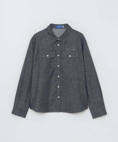 BLUE LABEL / BLACK LABEL CRESTBRIDGE / ブルーレーベル / ブラックレーベル・クレストブリッジ  シャツ・ブラウス | ライトスラブシャンブレーシャツブラウス | 詳細14