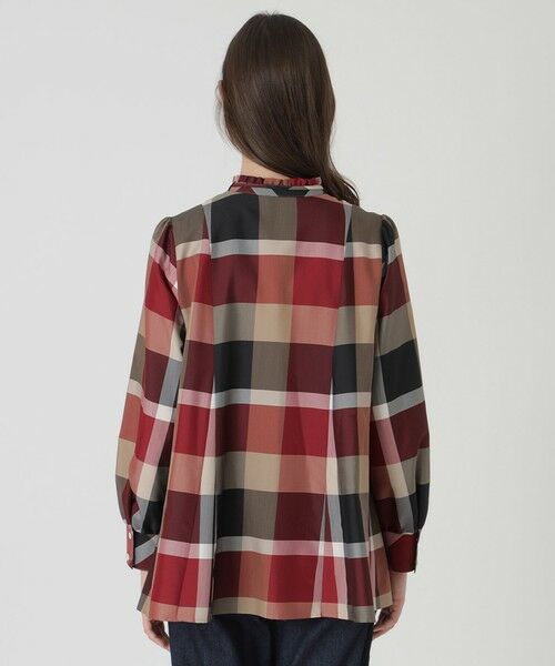 BLUE LABEL / BLACK LABEL CRESTBRIDGE / ブルーレーベル / ブラックレーベル・クレストブリッジ  シャツ・ブラウス | クレストブリッジチェックライトクロッシングツイルフレアブラウス | 詳細4