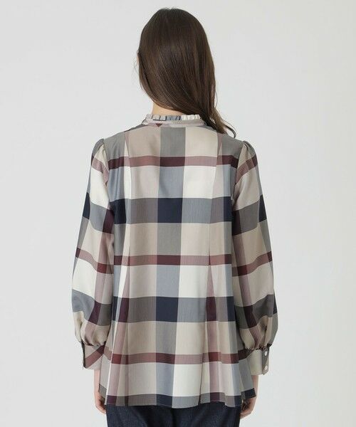 BLUE LABEL / BLACK LABEL CRESTBRIDGE / ブルーレーベル / ブラックレーベル・クレストブリッジ  シャツ・ブラウス | クレストブリッジチェックライトクロッシングツイルフレアブラウス | 詳細11