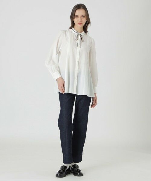 BLUE LABEL / BLACK LABEL CRESTBRIDGE / ブルーレーベル / ブラックレーベル・クレストブリッジ  シャツ・ブラウス | ライトタンブラーフレアブラウス | 詳細1