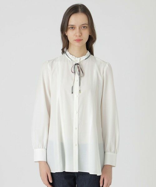 BLUE LABEL / BLACK LABEL CRESTBRIDGE / ブルーレーベル / ブラックレーベル・クレストブリッジ  シャツ・ブラウス | ライトタンブラーフレアブラウス | 詳細2