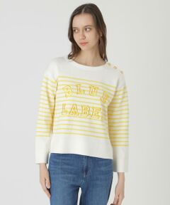 BLUE LABEL / BLACK LABEL CRESTBRIDGE / ブルーレーベル / ブラックレーベル・クレストブリッジ  ニット・セーター | ロゴボーダーニットプルオーバー