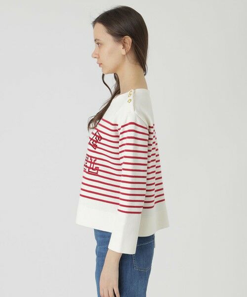 BLUE LABEL / BLACK LABEL CRESTBRIDGE / ブルーレーベル / ブラックレーベル・クレストブリッジ  ニット・セーター | ロゴボーダーニットプルオーバー | 詳細3