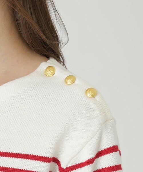 BLUE LABEL / BLACK LABEL CRESTBRIDGE / ブルーレーベル / ブラックレーベル・クレストブリッジ  ニット・セーター | ロゴボーダーニットプルオーバー | 詳細5