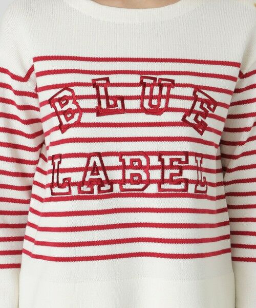 BLUE LABEL / BLACK LABEL CRESTBRIDGE / ブルーレーベル / ブラックレーベル・クレストブリッジ  ニット・セーター | ロゴボーダーニットプルオーバー | 詳細6