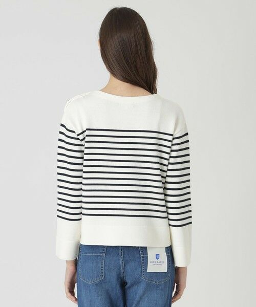 BLUE LABEL / BLACK LABEL CRESTBRIDGE / ブルーレーベル / ブラックレーベル・クレストブリッジ  ニット・セーター | ロゴボーダーニットプルオーバー | 詳細11