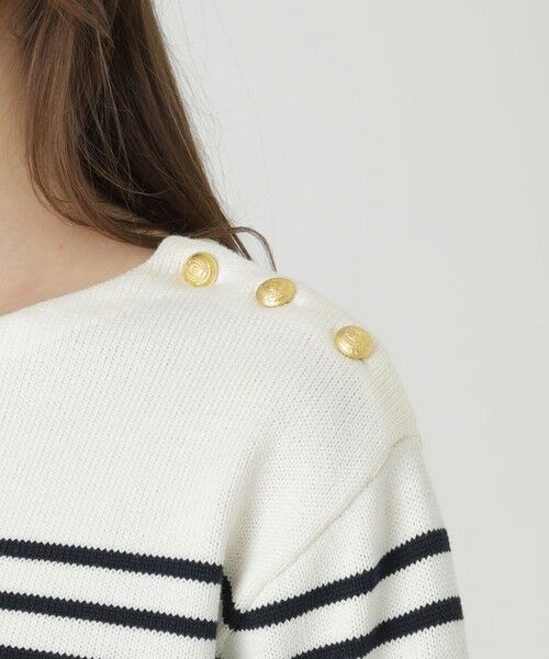 BLUE LABEL / BLACK LABEL CRESTBRIDGE / ブルーレーベル / ブラックレーベル・クレストブリッジ  ニット・セーター | ロゴボーダーニットプルオーバー | 詳細12